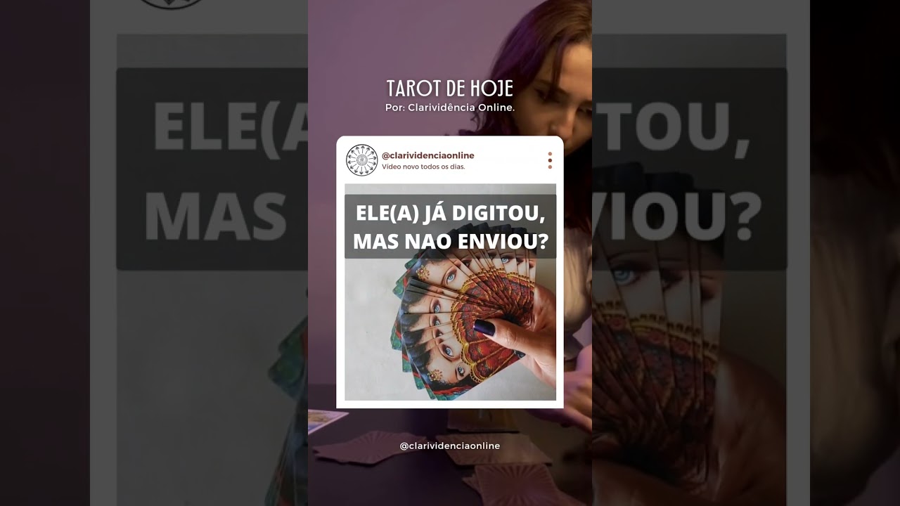 Read more about the article 🔮 ELE(A) JÁ DIGITOU, MAS NÃO ENVIOU? ❤️ #SHORTS EM ALTA! 🌟 TAROT DE HOJE!