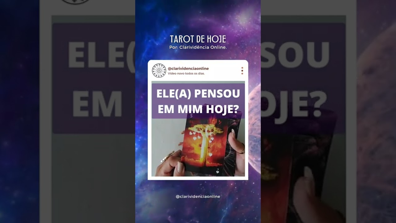 Read more about the article 🔮 ELE(A) PENSOU EM MIM HOJE? ❤️ #SHORTS EM ALTA 🌟 TAROT DE HOJE!