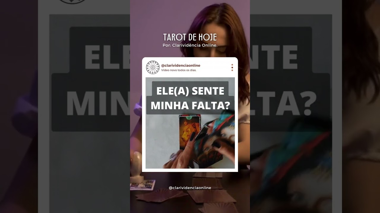 Read more about the article 🔮 ELE(A) SENTE MINHA FALTA? ❤️ #SHORTS EM ALTA! 🌟 TAROT DE HOJE!