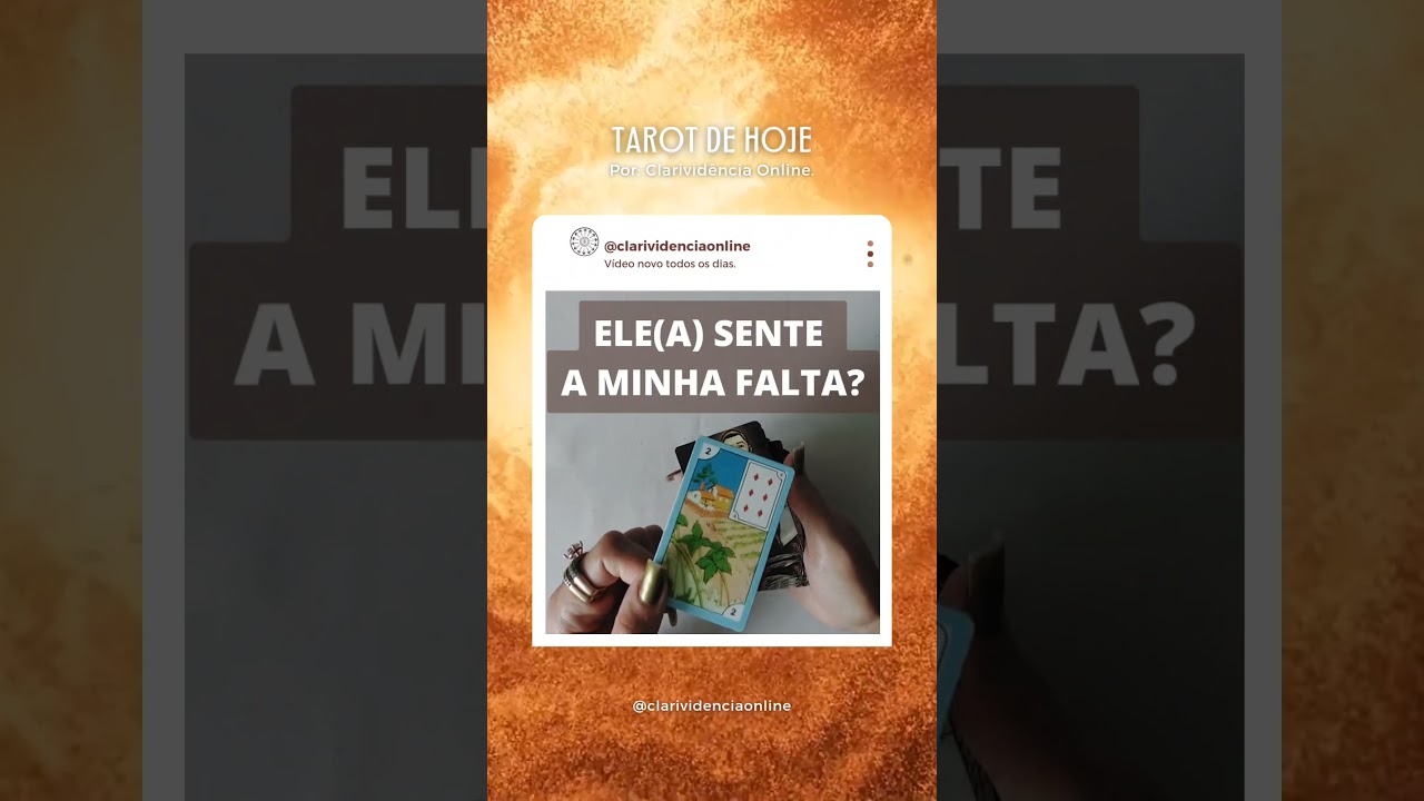 Read more about the article 🔮 ELE(A) SENTE A MINHA FALTA? ❤️ #SHORTS EM ALTA 🌟 TAROT DE HOJE!