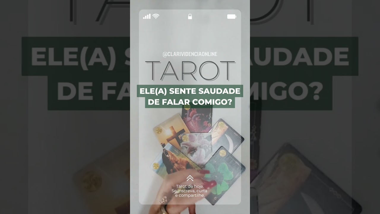 Read more about the article 🔮 ELE(A) SENTE SAUDADE DE FALAR COMIGO?❤️ #SHORTS 🌟 TAROT DE HOJE!
