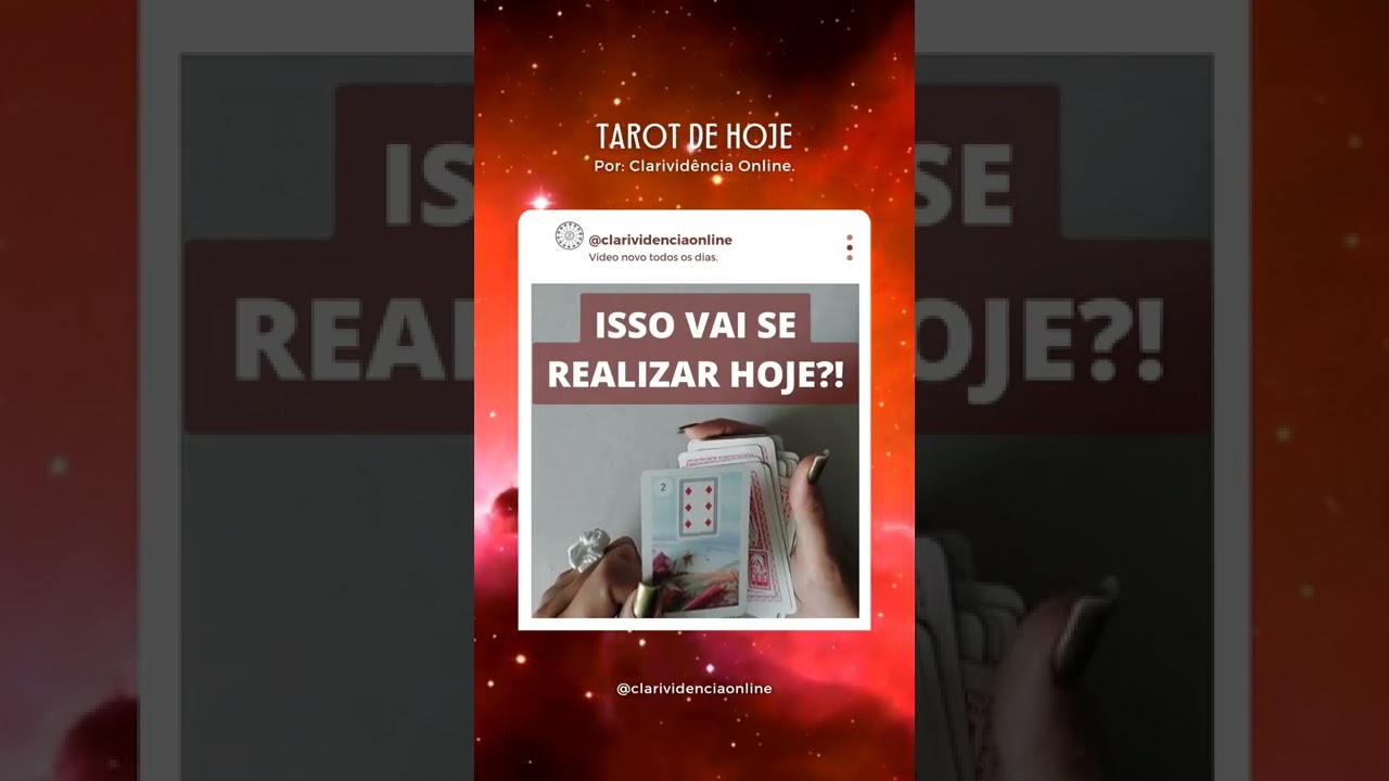 Read more about the article 🔮 ISSO VAI SE REALIZAR HOJE! ❤️ #SHORTS EM ALTA! 🌟 TAROT DE HOJE!