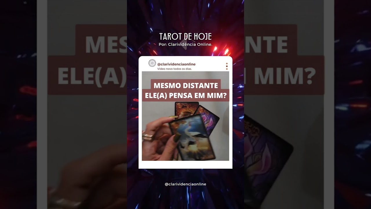 Read more about the article 🔮 MESMO DISTANTE ELE(A) PENSA EM MIM? ❤️ #SHORTS EM ALTA! 🌟 TAROT DE HOJE!