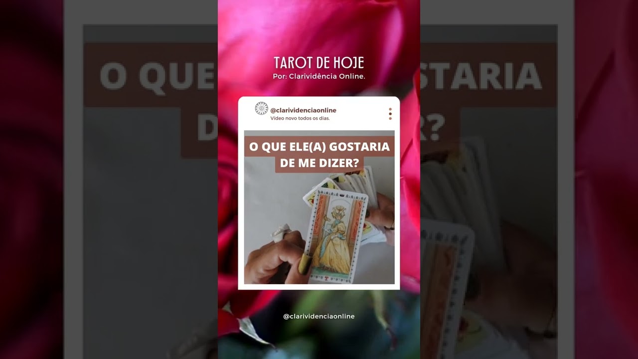 Read more about the article 🔮 O QUE ELE(A) GOSTARIA DE ME DIZER? ❤️ #SHORTS EM ALTA 🌟 TAROT DE HOJE!