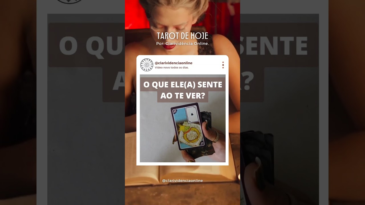 Read more about the article 🔮 O QUE ELE(A) SENTE AO TE VER? ❤️ #SHORTS 🌟 TAROT DE HOJE!