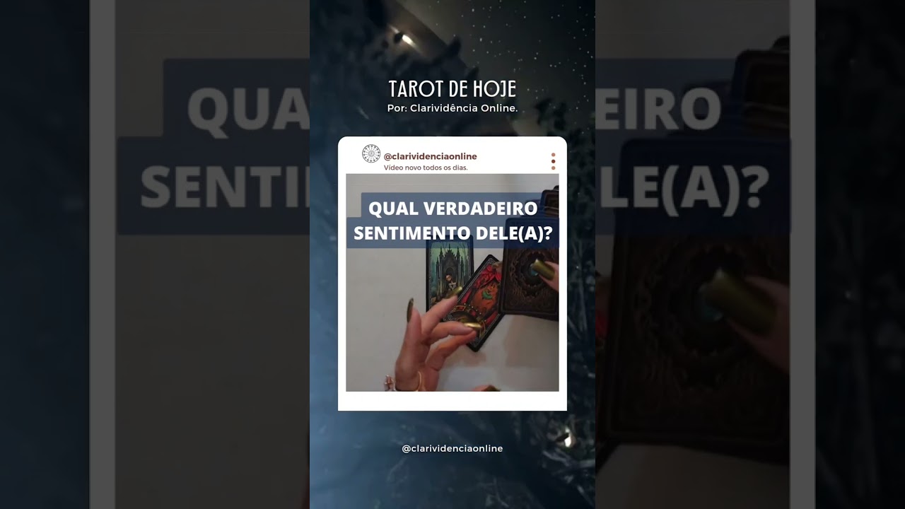 Read more about the article 🔮 QUAL VERDADEIRO SENTIMENTO DELE(A)? ❤️ #SHORTS EM ALTA! 🌟 TAROT DE HOJE!