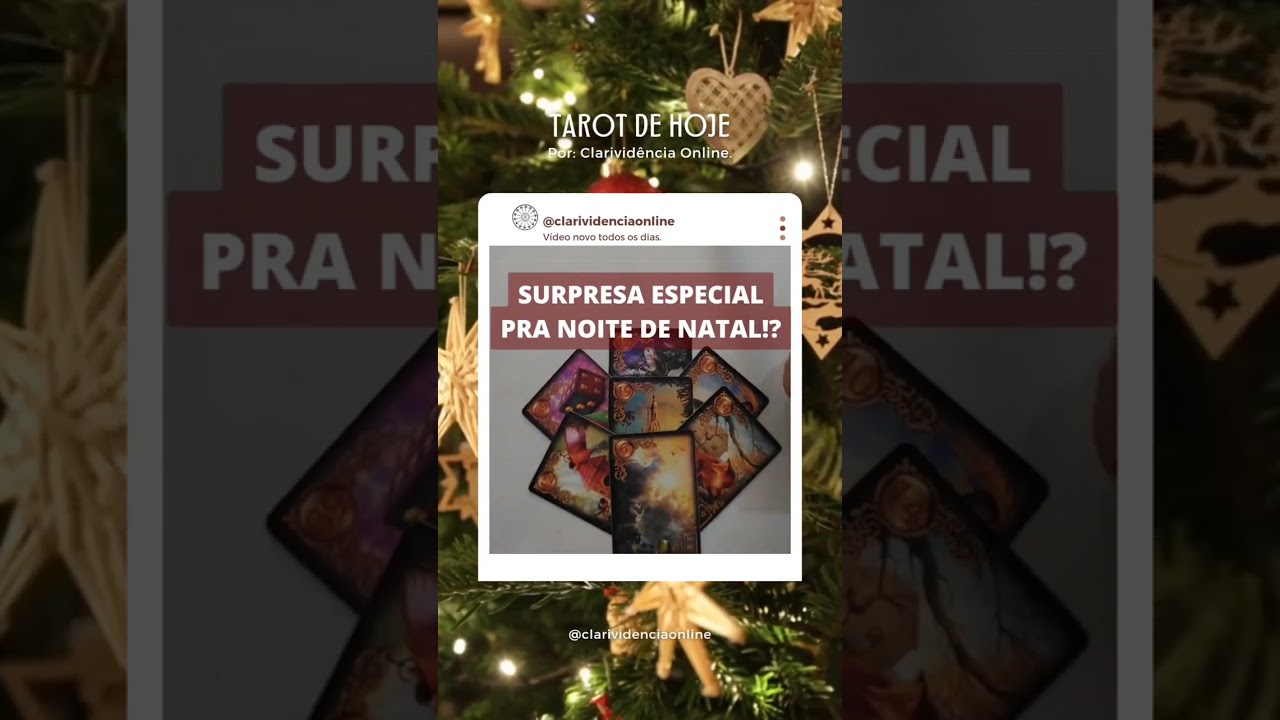 Read more about the article 🎄 SURPRESA ESPECIAL PRA SUA NOITE DE NATAL! ❤️ #SHORTS EM ALTA! 🌟 TAROT DE HOJE!