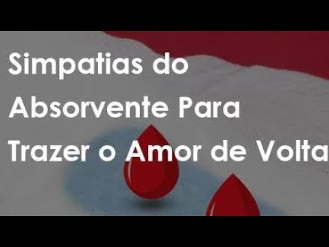 Read more about the article Simpatia do absorvente para trazer amor devolta
