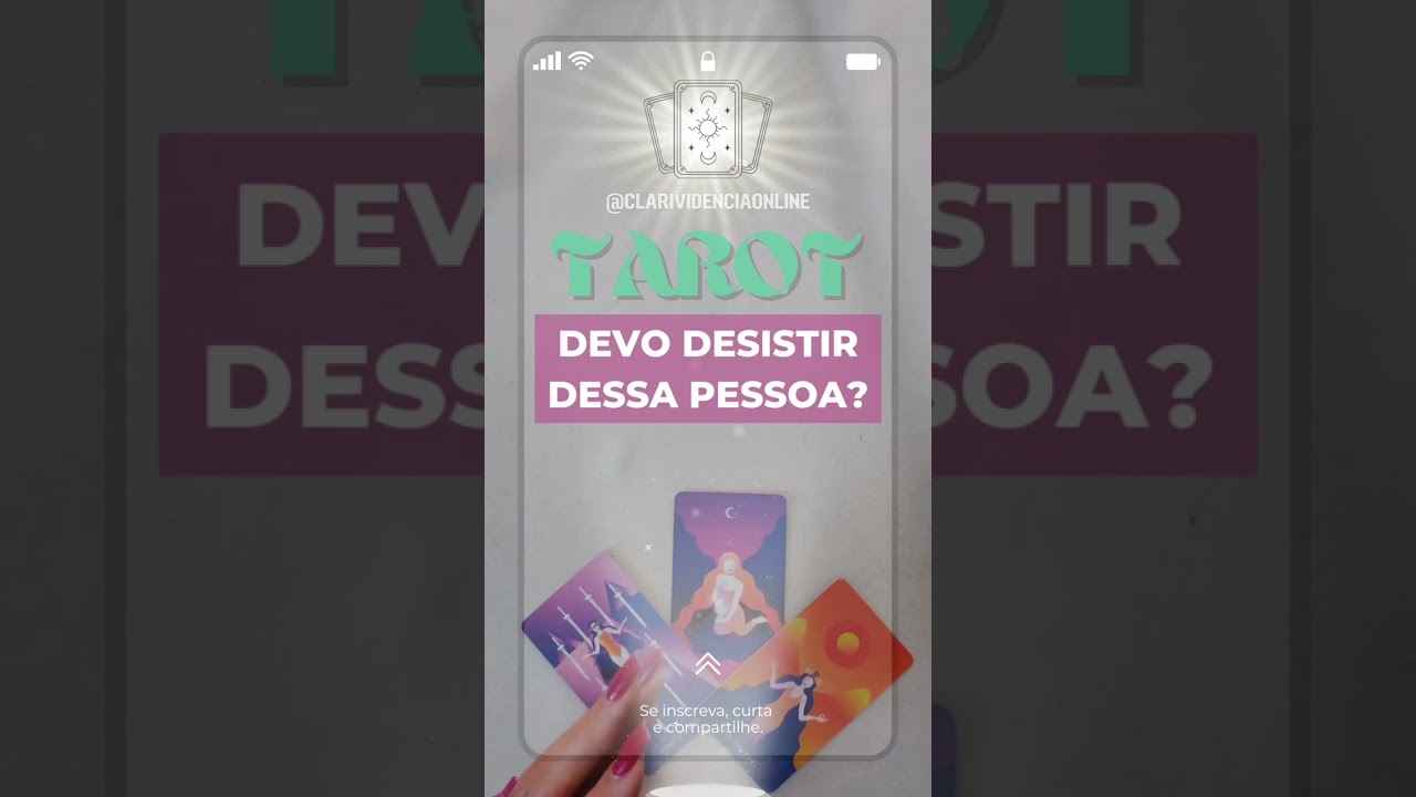 Read more about the article 🔮 DEVO DESISTIR DESSA PESSOA? ✨ #SHORTS EM ALTA 🌟 TAROT DE HOJE!