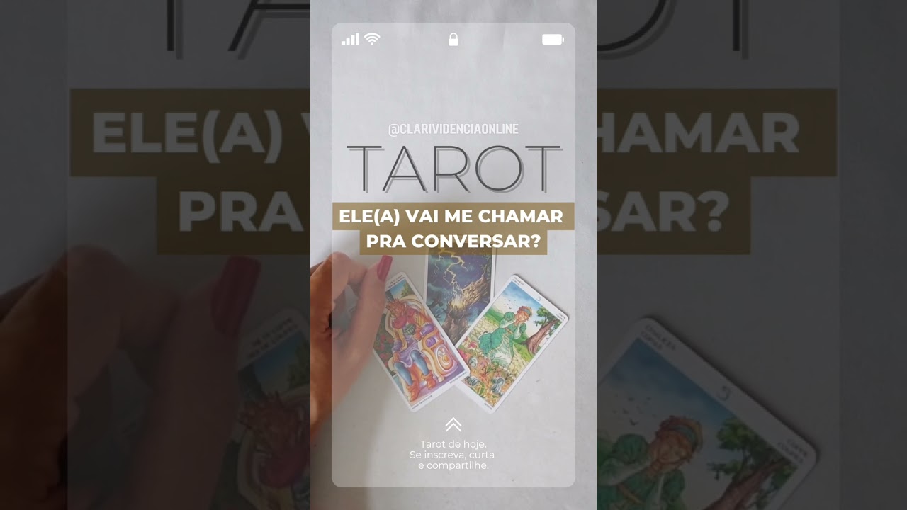 Read more about the article 🔮 ELE(A) VAI ME CHAMAR PRA CONVERSAR? ❤️ #SHORTS 🌟 TAROT DE HOJE!