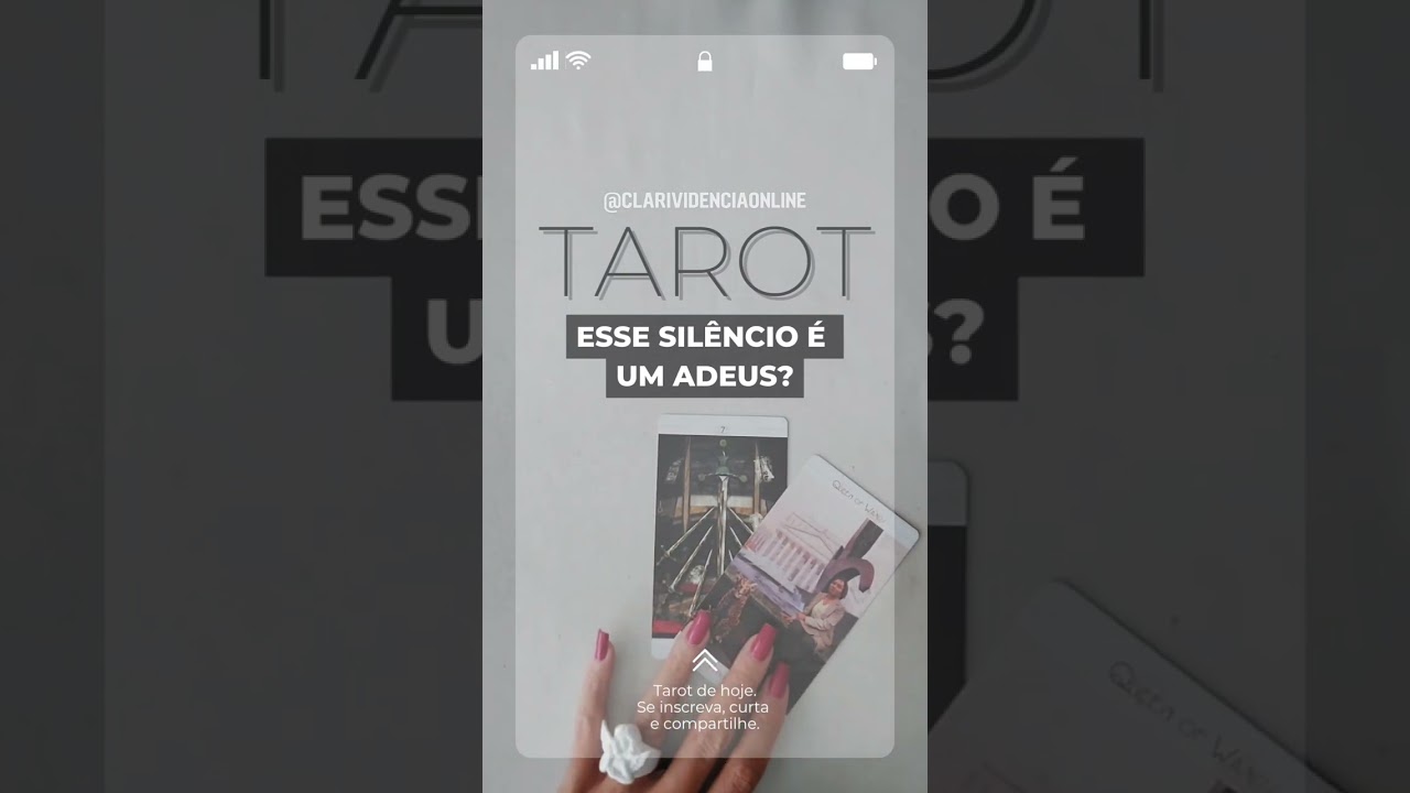 Read more about the article 🔮 ESSE SILÊNCIO É UM ADEUS? ❤️ #SHORTS EM ALTA! 🌟 TAROT DE HOJE!