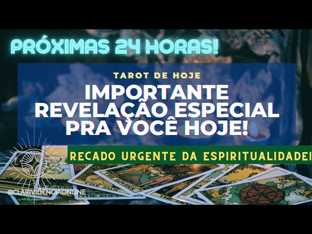 Read more about the article 🔮 IMPORTANTE REVELAÇÃO ESPECIAL PRA VOCÊ HOJE! RECADO DA ESPIRITUALIDADE URGENTE! 🌟 TAROT DE HOJE!