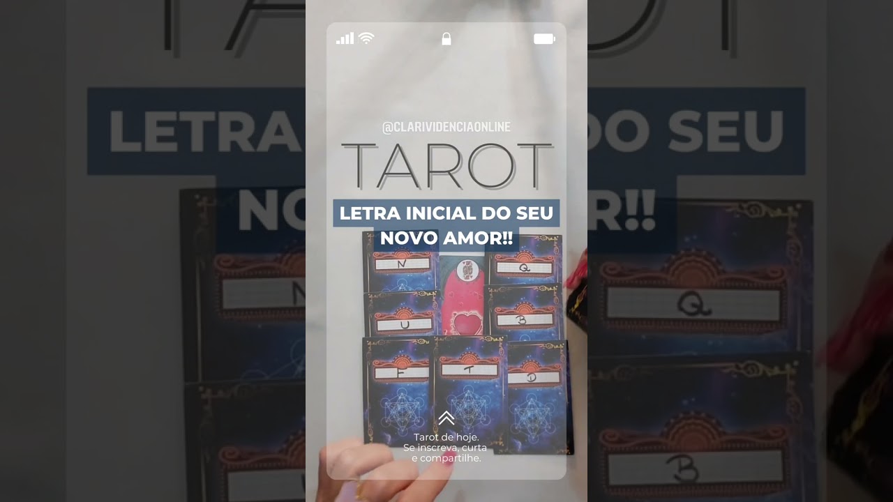 Read more about the article 🔮 LETRA INICIAL DO SEU NOVO AMOR! ❤️ #SHORTS 🌟 TAROT DE HOJE!