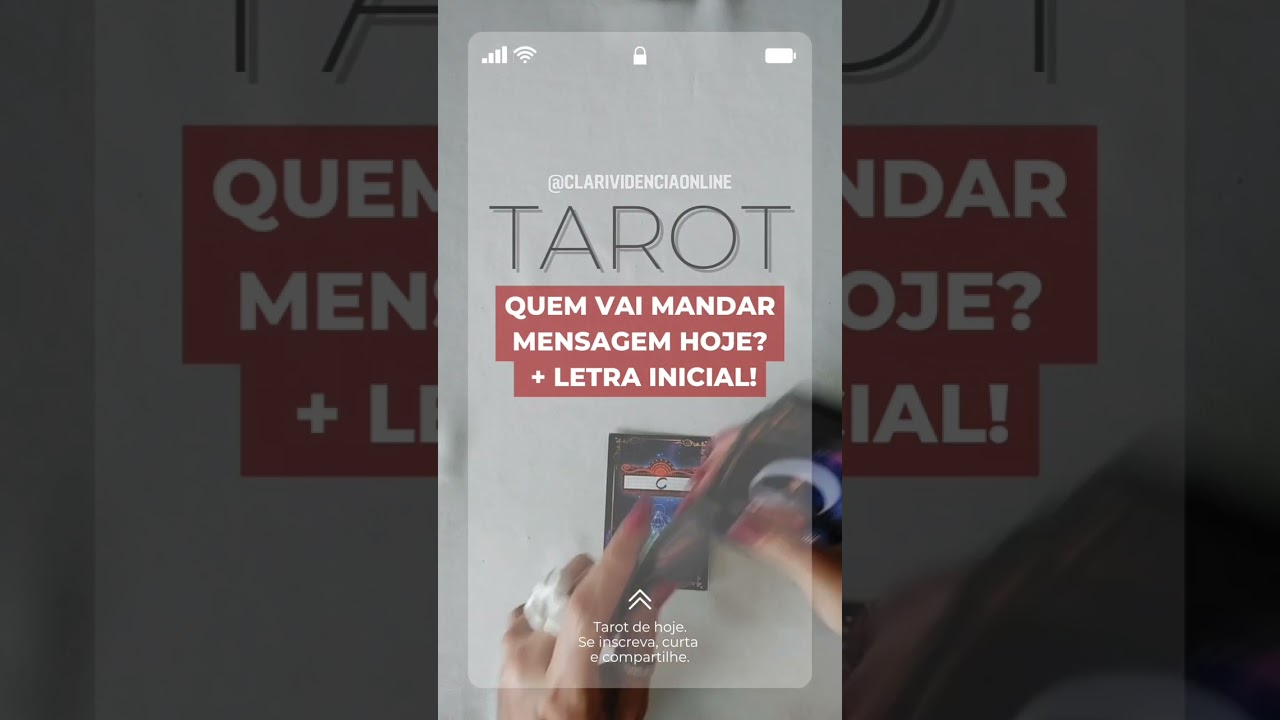Read more about the article 🔮 QUEM VAI MANDAR MENSAGEM HOJE? + LETRA INICIAL! ❤️  #SHORTS EM ALTA! 🌟 TAROT DE HOJE!