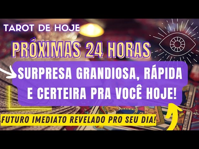 Read more about the article 🔮 SURPRESA GRANDIOSA, RÁPIDA E CERTEIRA PRA HOJE! PRÓXIMAS 24 HORAS REVELADAS AGORA! 🌟 TAROT DE HOJE