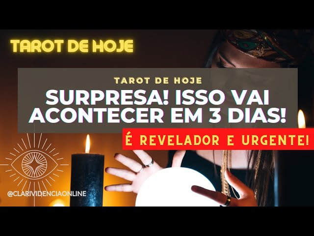 Read more about the article 🔮 SURPRESA! ISSO VAI ACONTECER EM 3 DIAS, É REVELADOR E URGENTE! 🌟 TAROT DE HOJE!