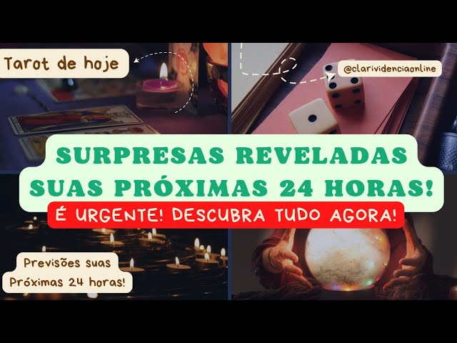 Read more about the article 🔮 SURPRESAS REVELADAS SUAS PRÓXIMAS 24 HORAS, É URGENTE! DESCUBRA TUDO AGORA! 🌟 TAROT DE HOJE!