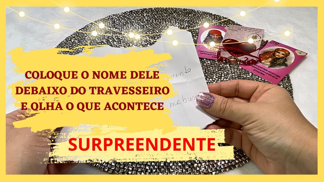 Read more about the article ⭐#SIMPATIA PERIGOSA❤COLOCA O NOME SEU AMOR DEBAIXO DA ALMOFADA E OLHA O QUE ACONTECE(Surpreendente)