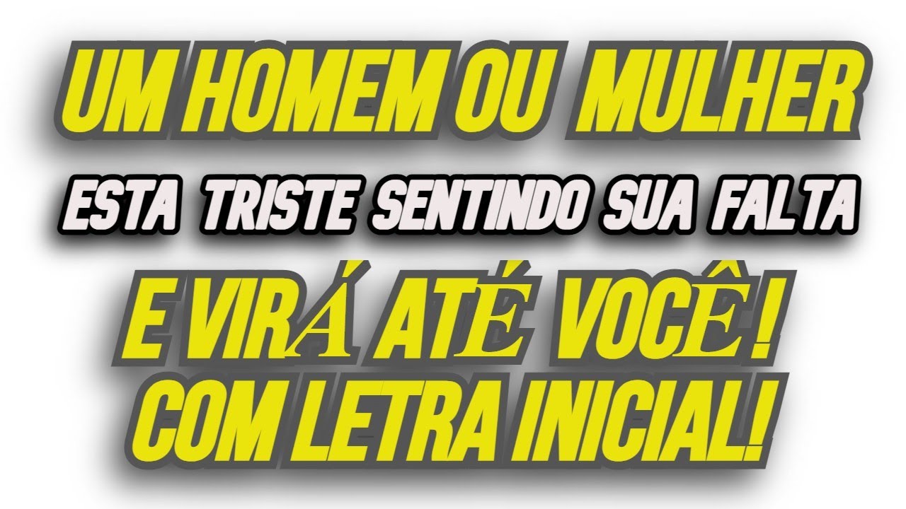 Read more about the article “TAROT DE HOJE” ❤️ UM HOMEM ESTA TRISTE SENTINDO SUA FALTA! COM LETRA INICIAL! #TAROTHOJE #TAROT
