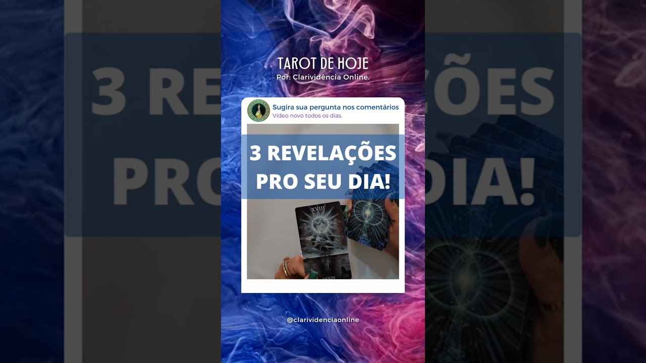 Read more about the article 🔮 3 REVELAÇÕES PRO SEU DIA! 💛 #SHORTS EM ALTA! 🌟 #TAROTHOJE