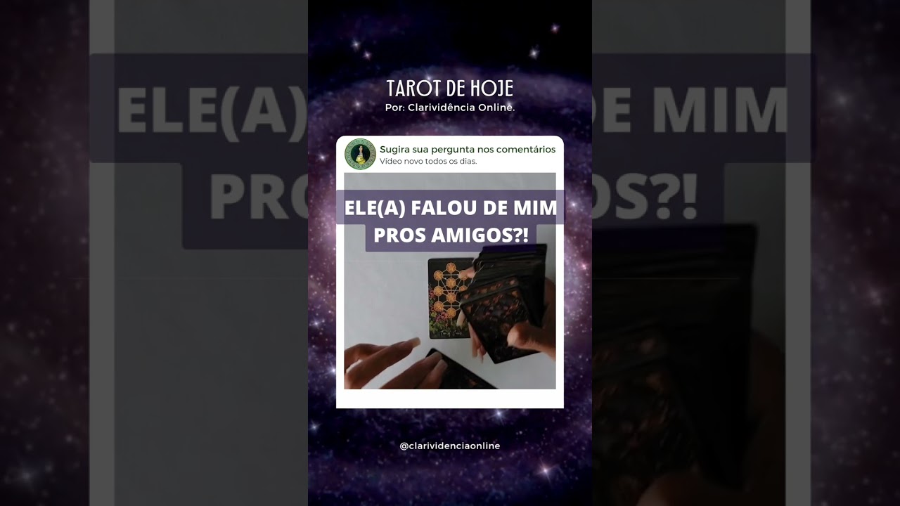 Read more about the article 🔮 ELE(A) FALOU DE MIM PROS AMIGOS? ❤️ #SHORTS EM ALTA! 🌟 TAROT DE HOJE!