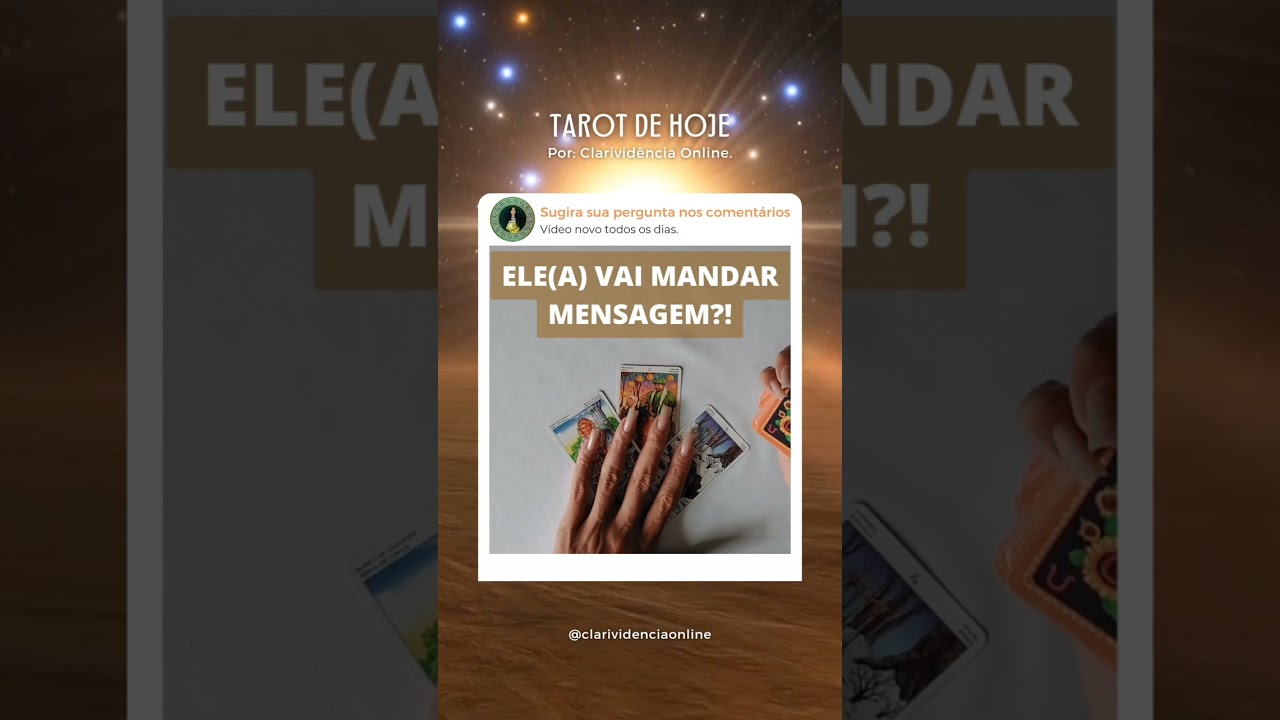 Read more about the article 🔮 ELE(A) VAI MANDAR MENSAGEM? ❤️ #SHORTS EM ALTA! 🌟 TAROT DE HOJE!