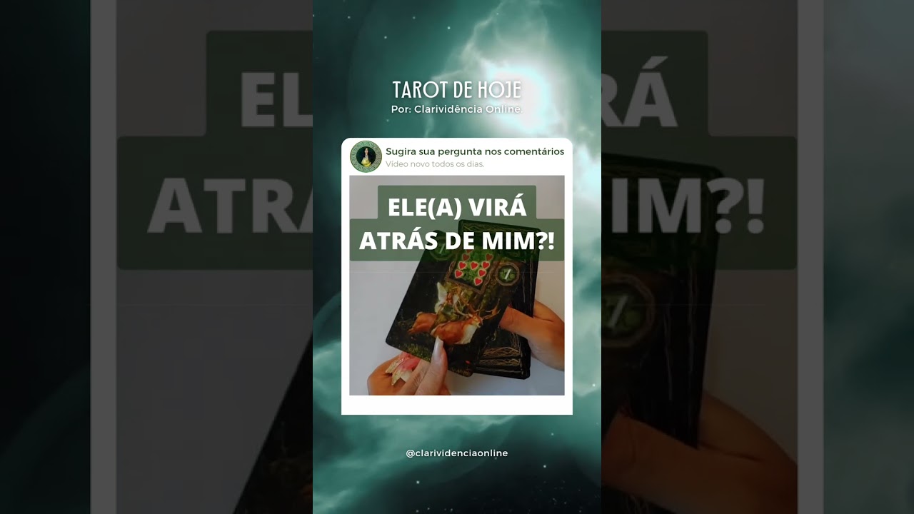 Read more about the article 🔮 ELE(A) VIRÁ ATRÁS DE MIM? ❤️ #SHORTS EM ALTA! 🌟 TAROT DE HOJE!