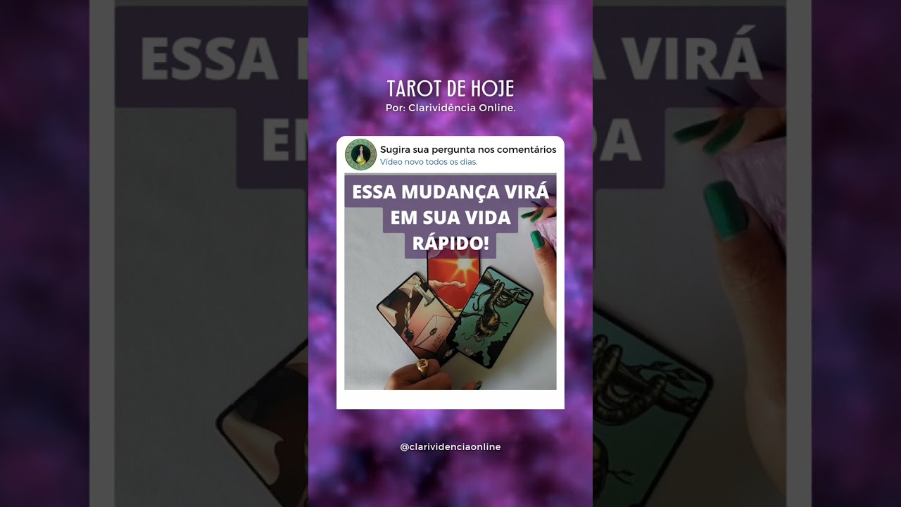 Read more about the article 🔮 ESSA MUDANÇA VIRÁ EM SUA VIDA RÁPIDO! 💛 #SHORTS EM ALTA 🌟 TAROT DE HOJE!