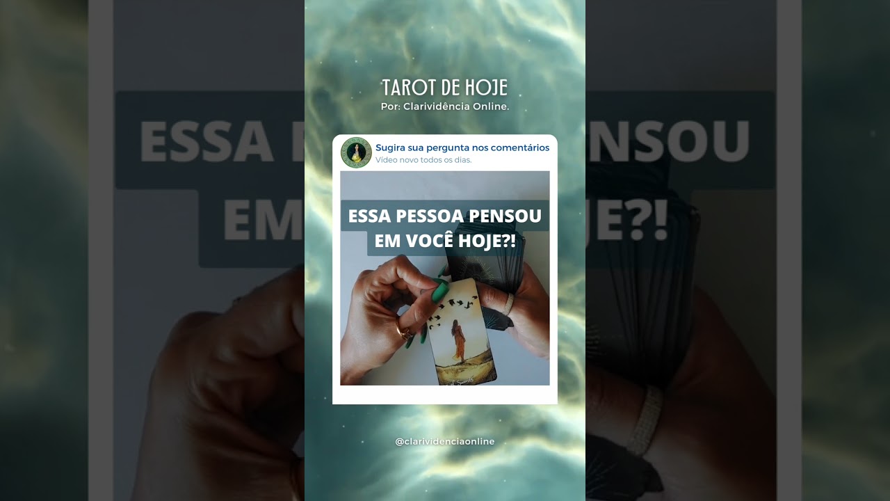 Read more about the article 🔮 ESSA PESSOA PENSOU EM VOCÊ HOJE?  ❤️ #SHORTS EM ALTA 🌟 TAROT DE HOJE!