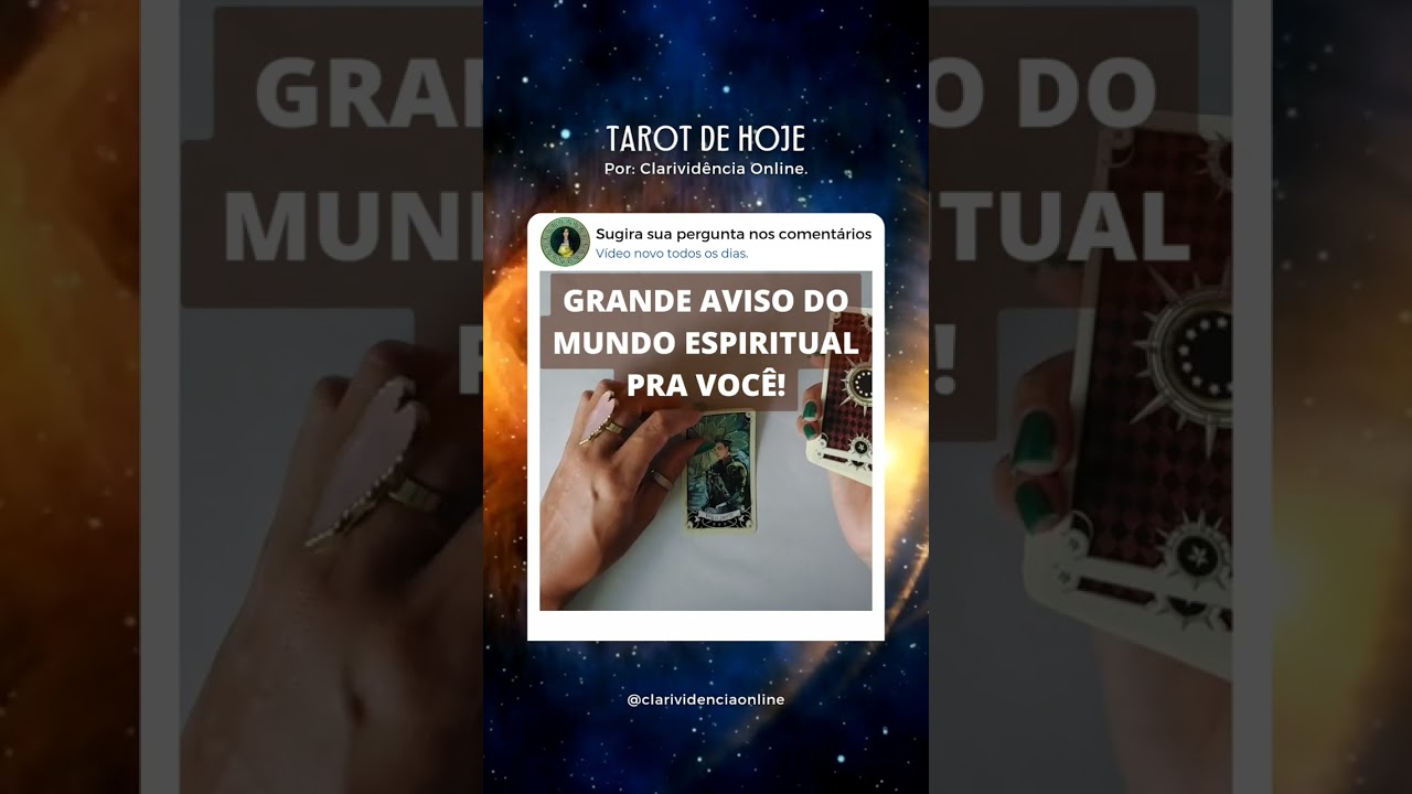 Read more about the article 🔮 GRANDE AVISO DO MUNDO ESPIRITUAL PRA VOCÊ! 💛 #SHORTS EM ALTA 🌟 TAROT DE HOJE!