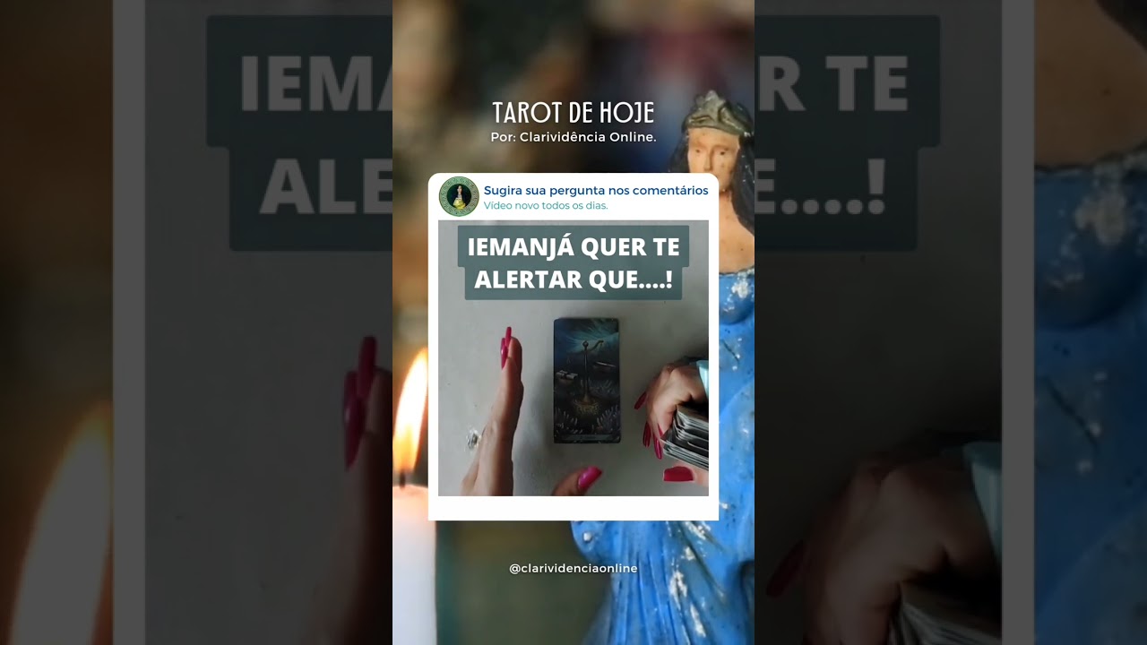 Read more about the article 🌊 IEMANJÁ QUER TE ALERTAR QUE….!  👸🏻🌟🌊 #SHORTS EM ALTA! 🌟 TAROT DE HOJE!