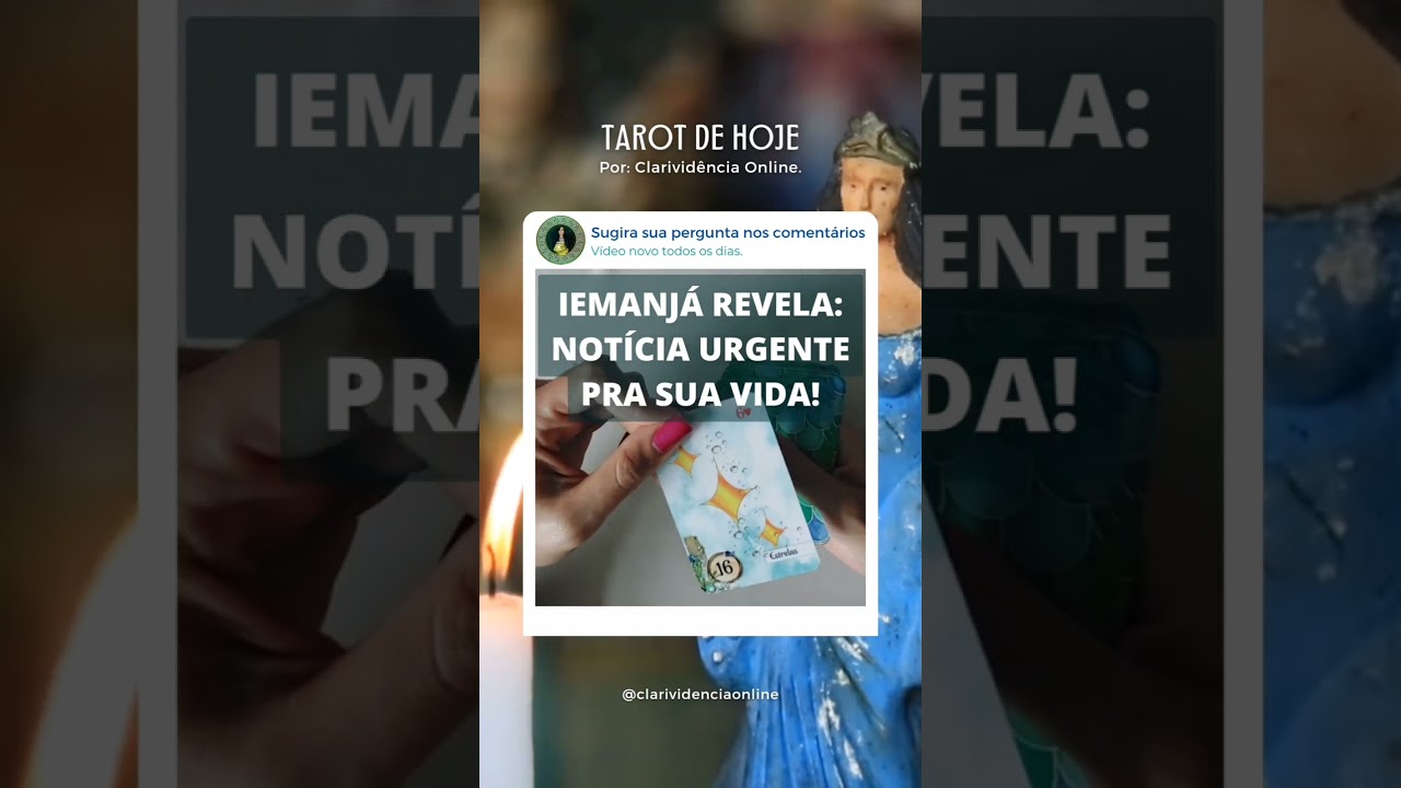 Read more about the article 🌊 IEMANJÁ REVELA NOTÍCIA URGENTE PRA SUA VIDA! 👸🏻🌟🌊 #SHORTS EM ALTA! 🌟 TAROT DE HOJE!