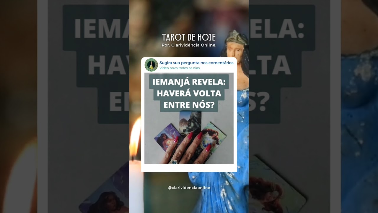 Read more about the article 🌊 IEMANJÁ REVELA SE HAVERÁ VOLTA ENTRE NÓS? 👸🏻🌟🌊 #SHORTS EM ALTA! 🌟 TAROT DE HOJE!