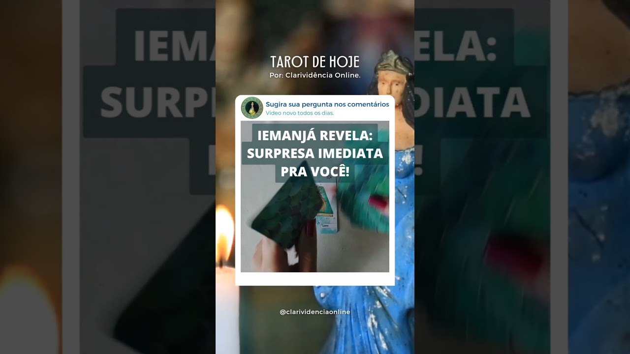 Read more about the article 🌊 IEMANJÁ REVELA SURPRESA IMEDIATA PRA VOCÊ! 👸🏻🌟🌊 #SHORTS EM ALTA! 🌟 TAROT DE HOJE!