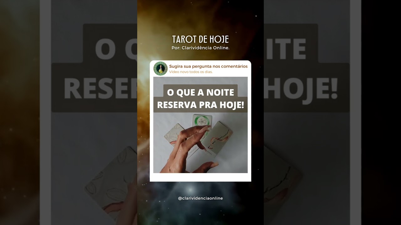 Read more about the article 🔮 O QUE A NOITE RESERVA PRA HOJE? ❤️ #SHORTS EM ALTA! 🌟 TAROT DE HOJE!