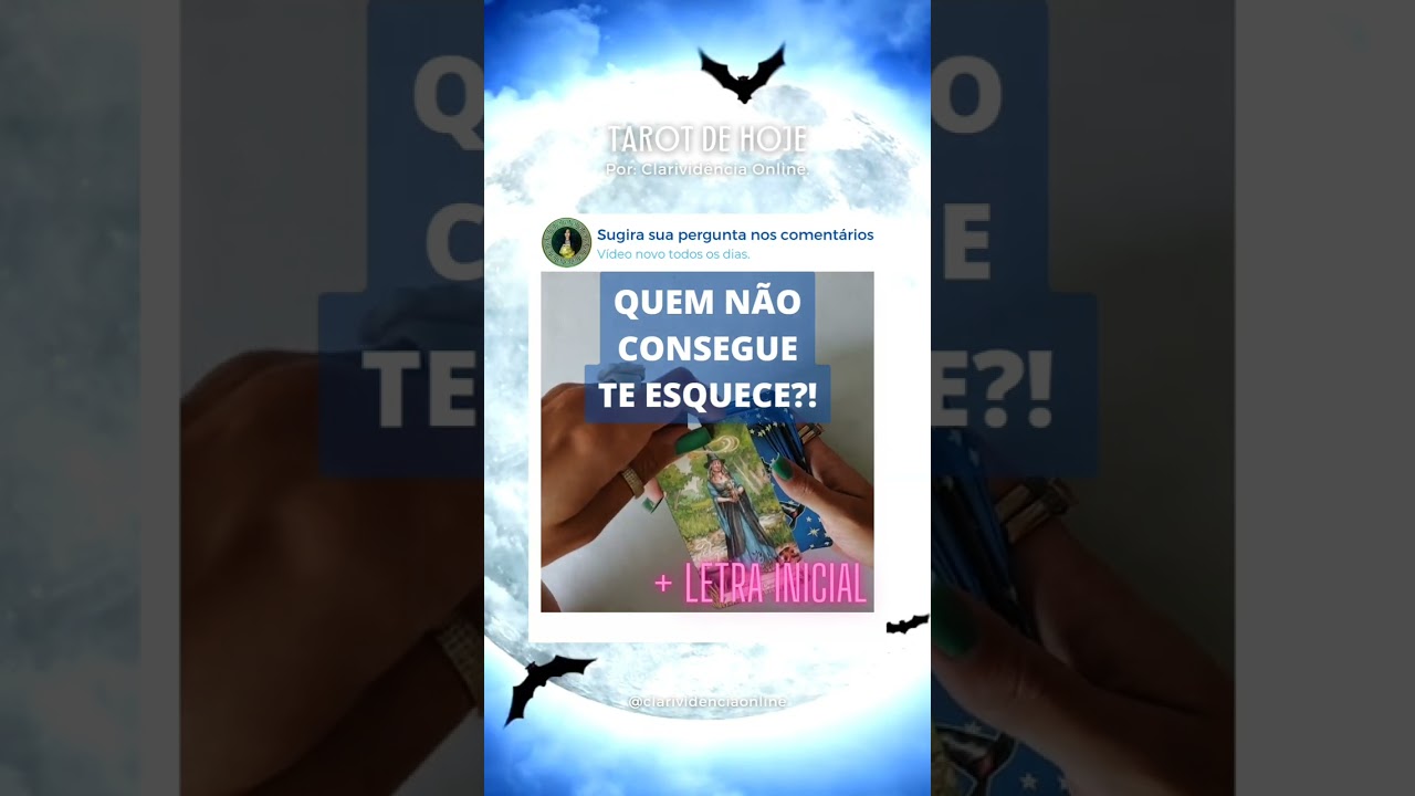Read more about the article 🔮 QUEM NÃO CONSEGUE TE ESQUECER + LETRA INICIAL! 💛 #SHORTS EM ALTA 🌟 TAROT DE HOJE!