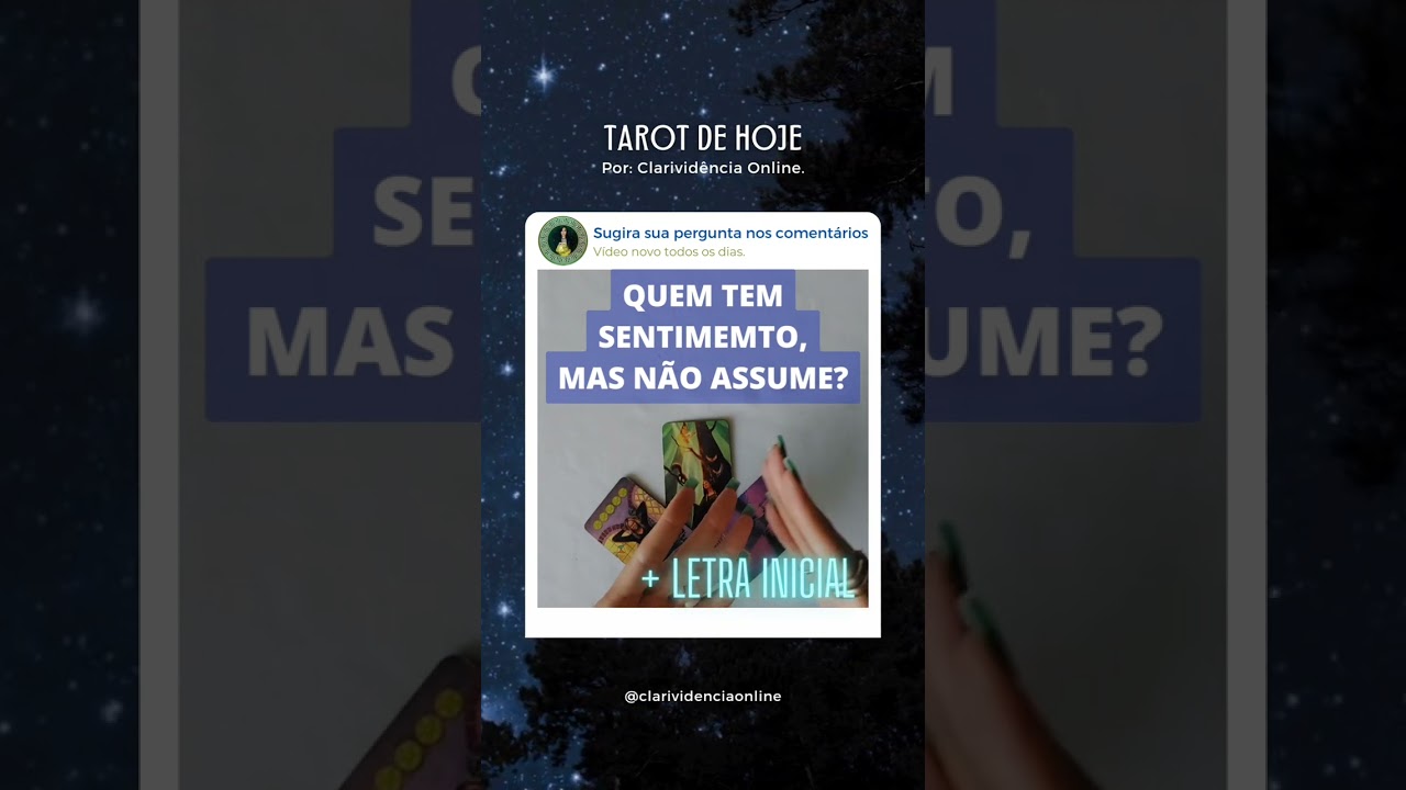 Read more about the article 🔮 QUEM TEM SENTIMENTO MAS NÃO ASSUME + LETRA INICIAL 💛 #SHORTS EM ALTA! 🌟 #TAROTHOJE