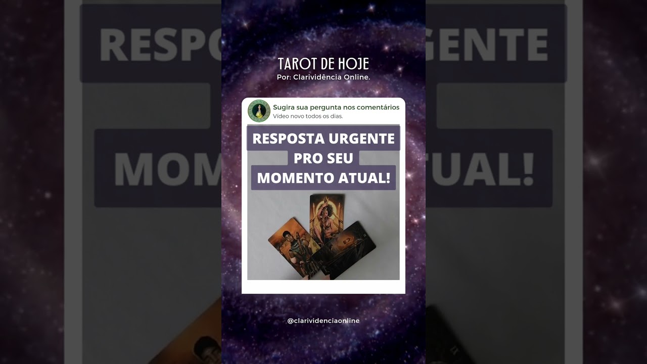 Read more about the article 🔮 RESPOSTA URGENTE PRO SEU MOMENTO ATUAL! ❤️ #SHORTS EM ALTA! 🌟 TAROT DE HOJE!