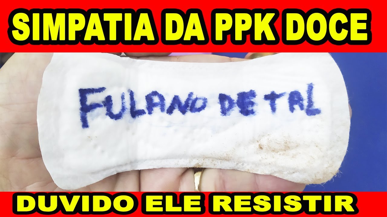 Read more about the article 🐸SIMPATIA DA PPK DOCE – DUVIDO ELE RESISTIR, VOLTA EM POUCAS HORAS
