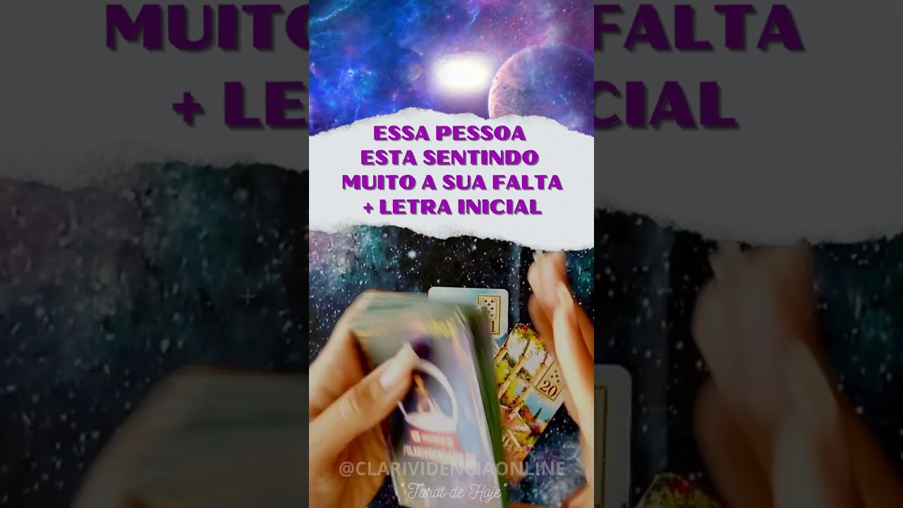 Read more about the article 🔮 ESSA PESSOA ESTA SENTINDO MUITO SUA FALTA + LETRA INICIAL! – #SHORTS 🌟 #TAROTHOJE