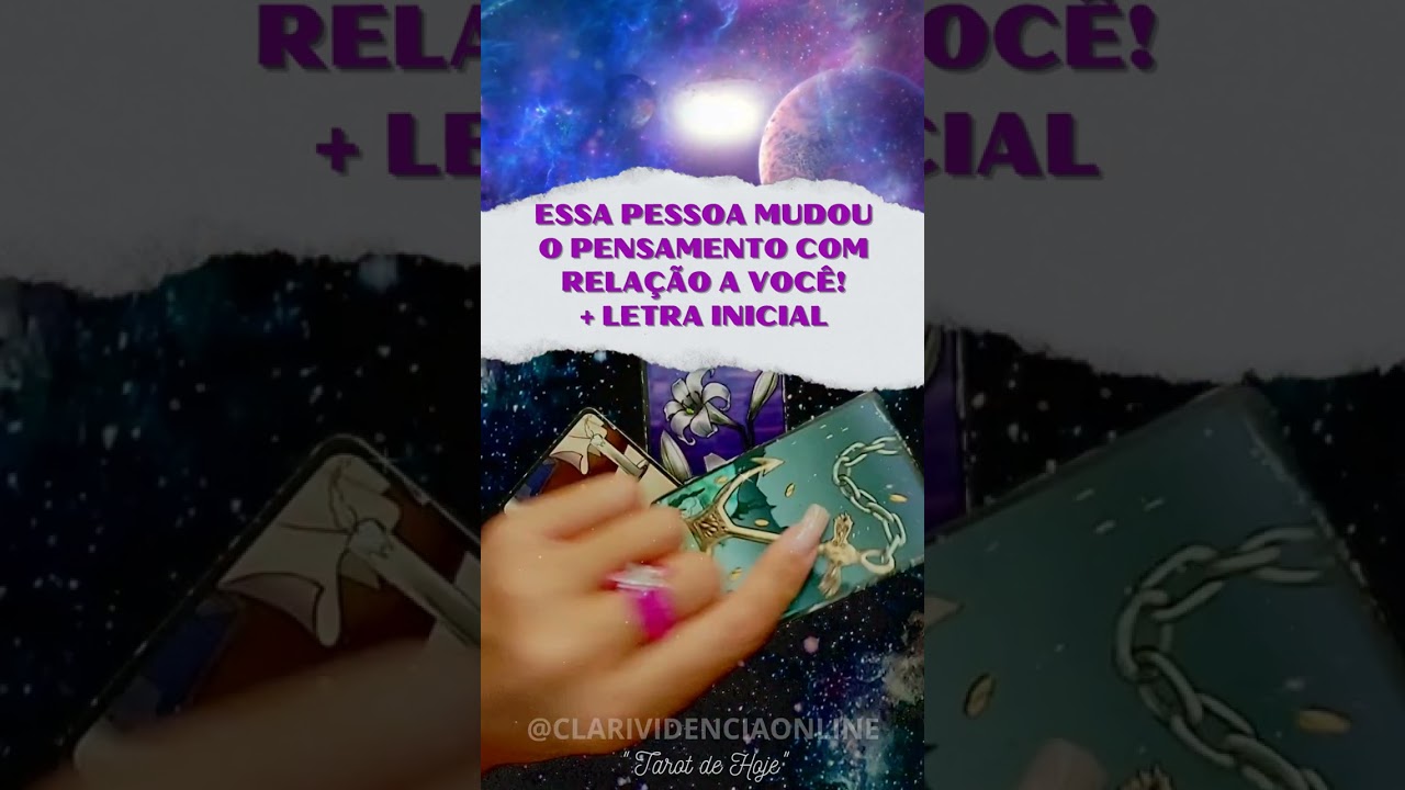 Read more about the article 🔮 ESSA PESSOA MUDOU O PENSAMENTO COM RELAÇÃO A VOCÊ + LETRA INICIAL! #SHORTS 🌟 #TAROTHOJE