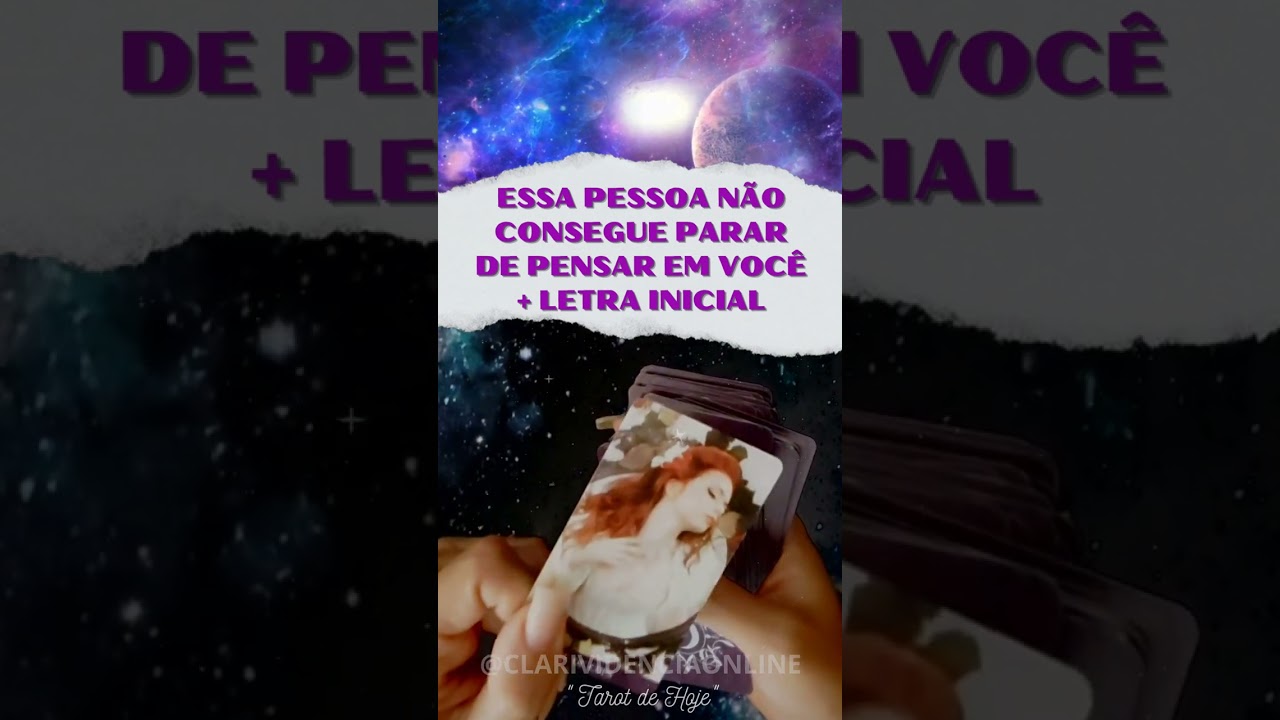 Read more about the article 🔮 ESSA PESSOA NÃO CONSEGUE PARAR DE PENSAR EM VOCÊ  + LETRA INICIAL! #SHORTS 🌟 #TAROTHOJE