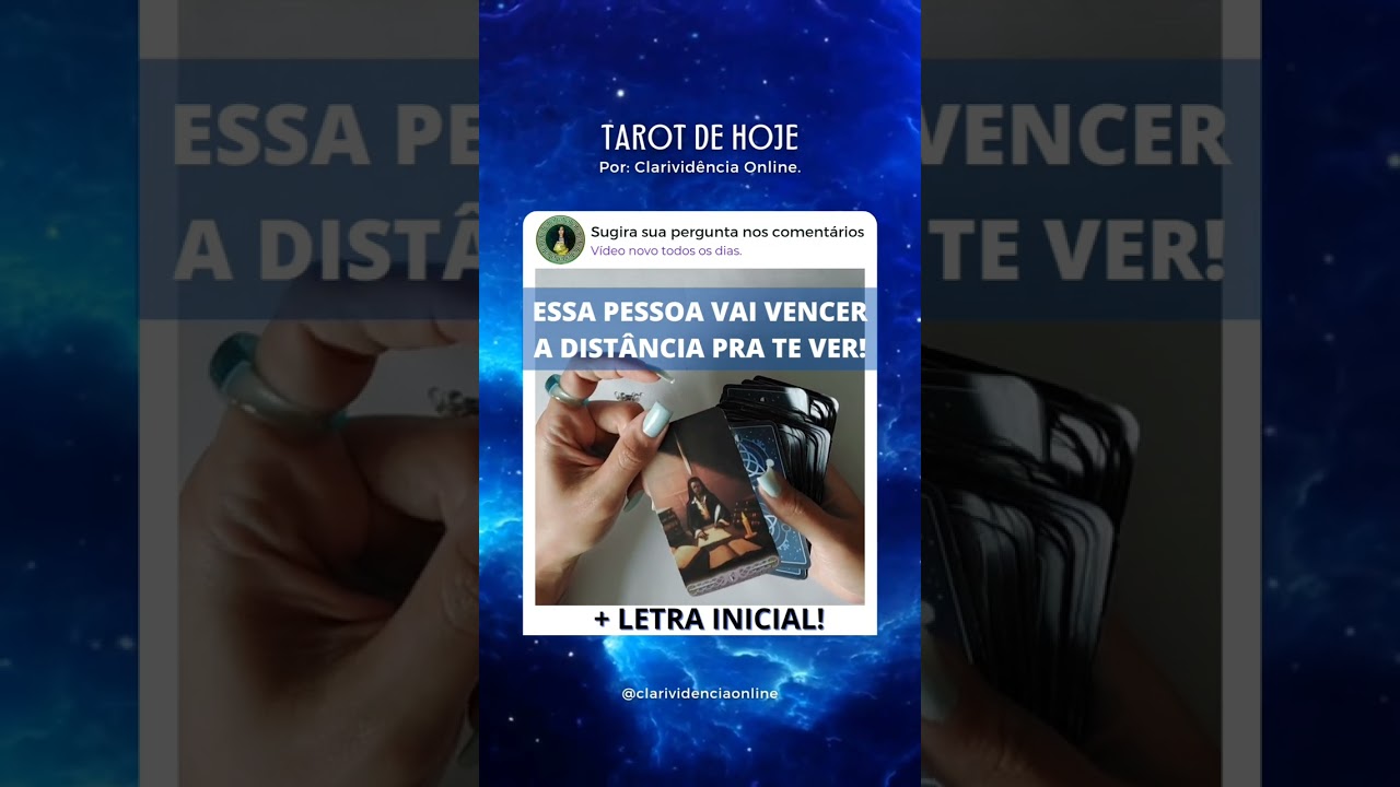 Read more about the article 🔮 ESSA PESSOA VAI VENCER A DISTÂNCIA PRA TE VÊ  + LETRA INICIAL! 💛 #SHORTS EM ALTA! 🌟 #TAROTHOJE