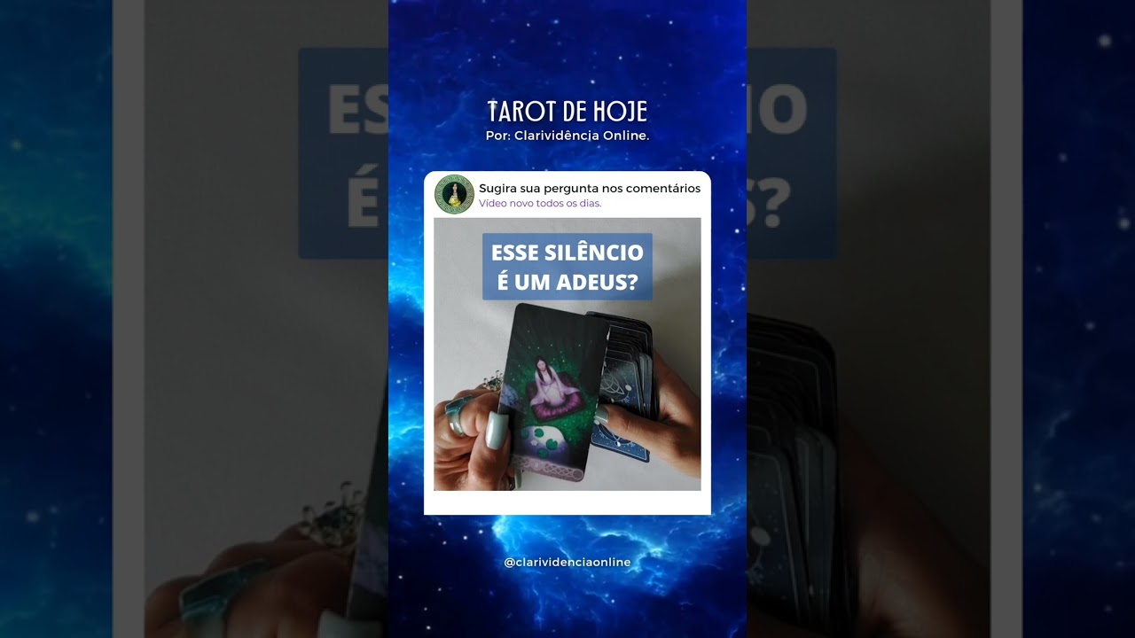 Read more about the article 🔮 ESSE SILÊNCIO É UM ADEUS? 💛 #SHORTS EM ALTA! 🌟 #TAROTHOJE