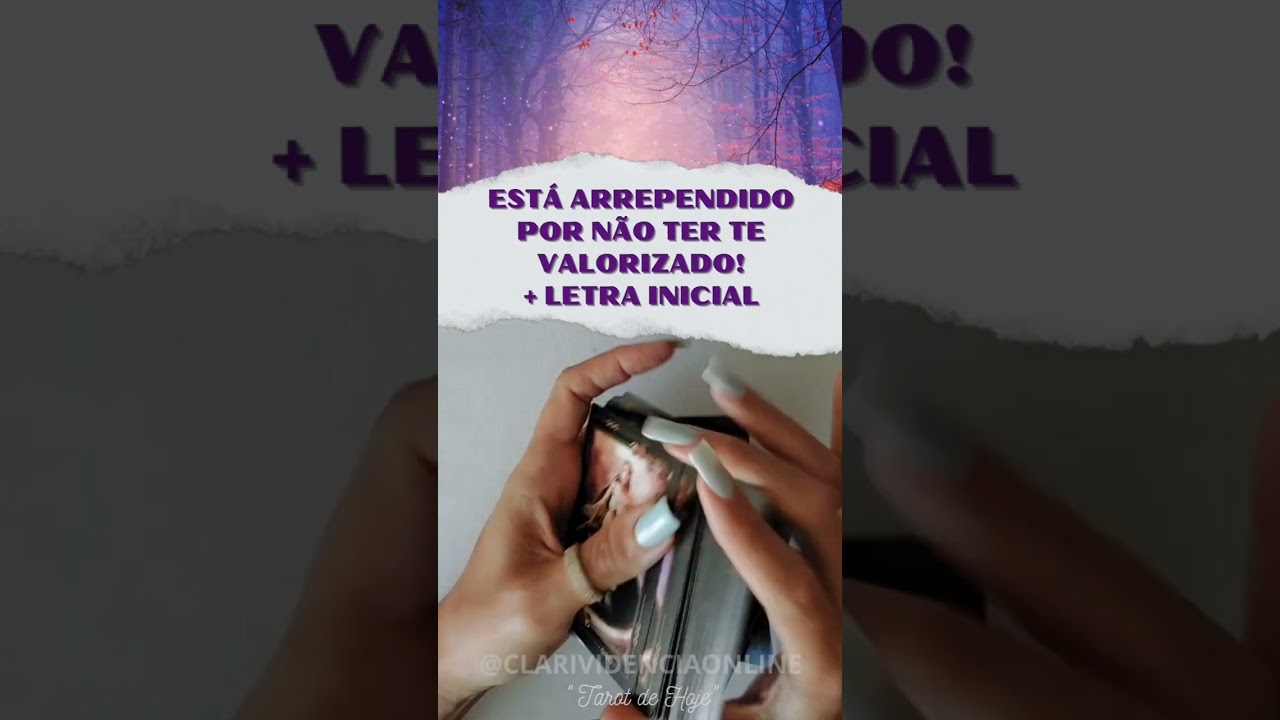 Read more about the article 🔮 ESTA ARREPENDIDO POR NÃO TER TE VALORIZADO + LETRA INICIAL! 💛  #SHORTS EM ALTA! 🌟 #TAROTHOJE
