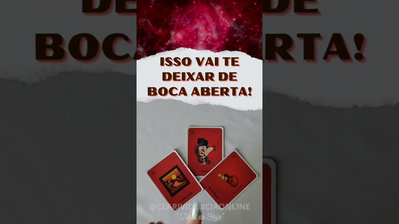 Read more about the article 🔮 ISSO VAI TE DEIXAR DE BOCA ABERTA! 💛 #SHORTS EM ALTA! 🌟 #TAROTHOJE
