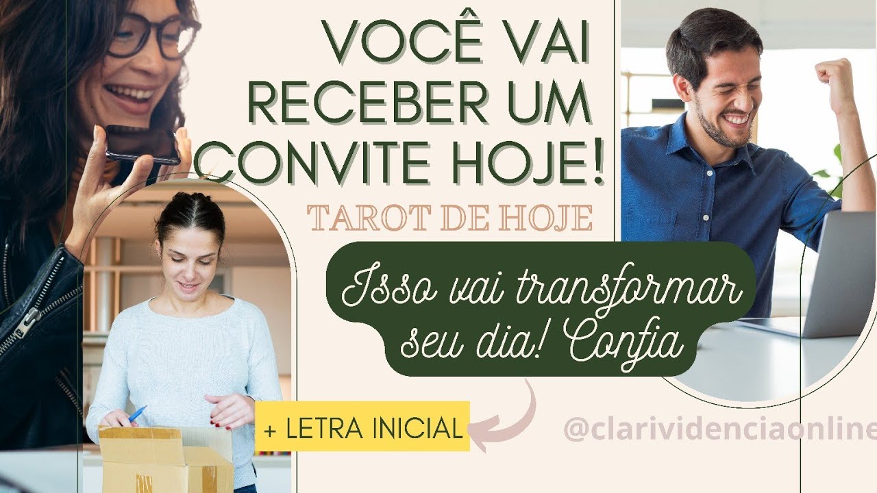Read more about the article 📩 VOCÊ VAI RECEBER UM CONVITE HOJE QUE VAI TRANSFORMAR SEU DIA! + LETRA INICIAL! 💛 🌟 #TAROTHOJE