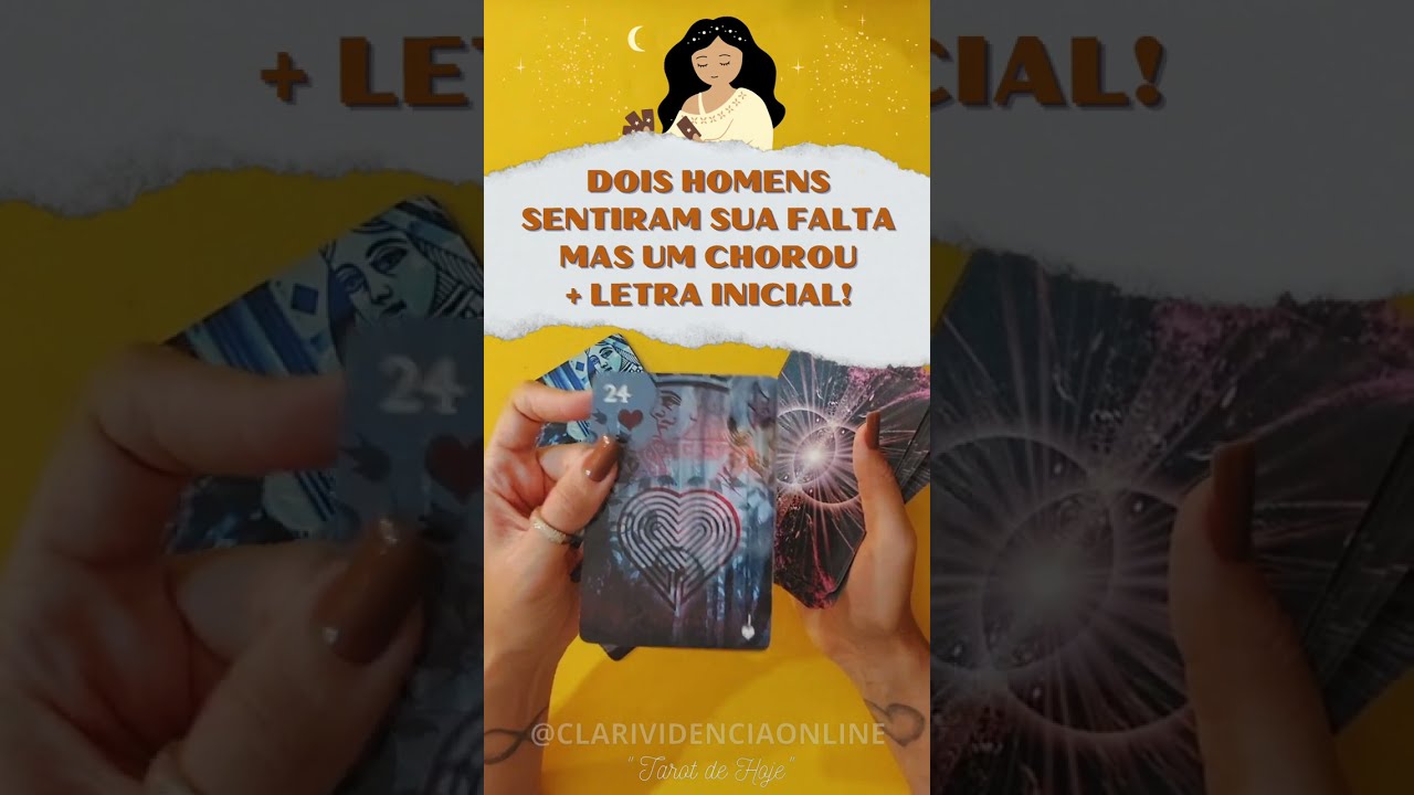 Read more about the article 🌹 DOIS HOMENS SENTIRAM SUA FALTA, MAS UM CHOROU  + LETRA INICIAL! ✨ #TAROT 🌟 #TAROTHOJE
