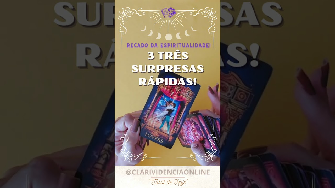 Read more about the article ❤️ 3 SURPRESAS RÁPIDAS! ✨ #TAROT 🌟 #TAROTHOJE