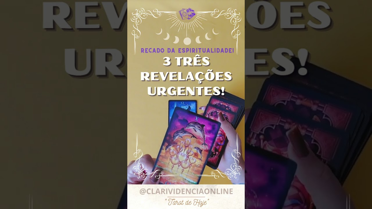 Read more about the article ❤️ 3 TRÊS REVELAÇÕES URGENTES PRA VOCÊ! ✨ #TAROT 🌟 #TAROTHOJE